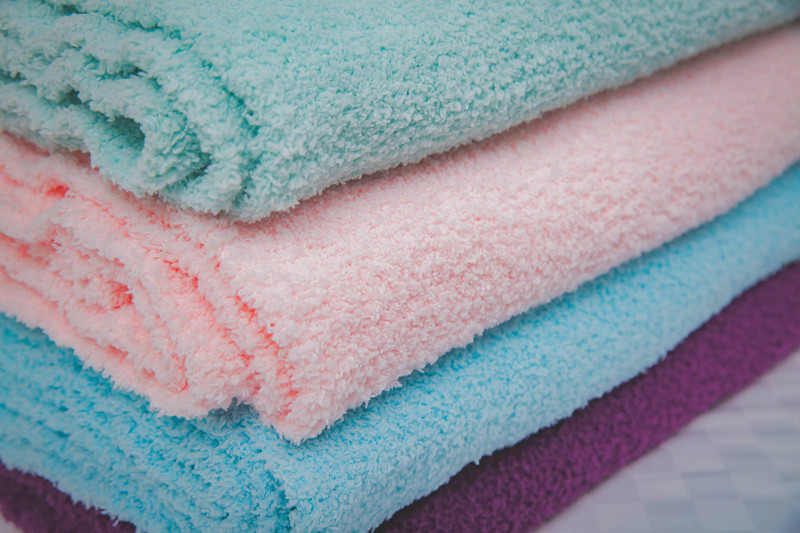 休閒小毯10入/組(顏色隨機)