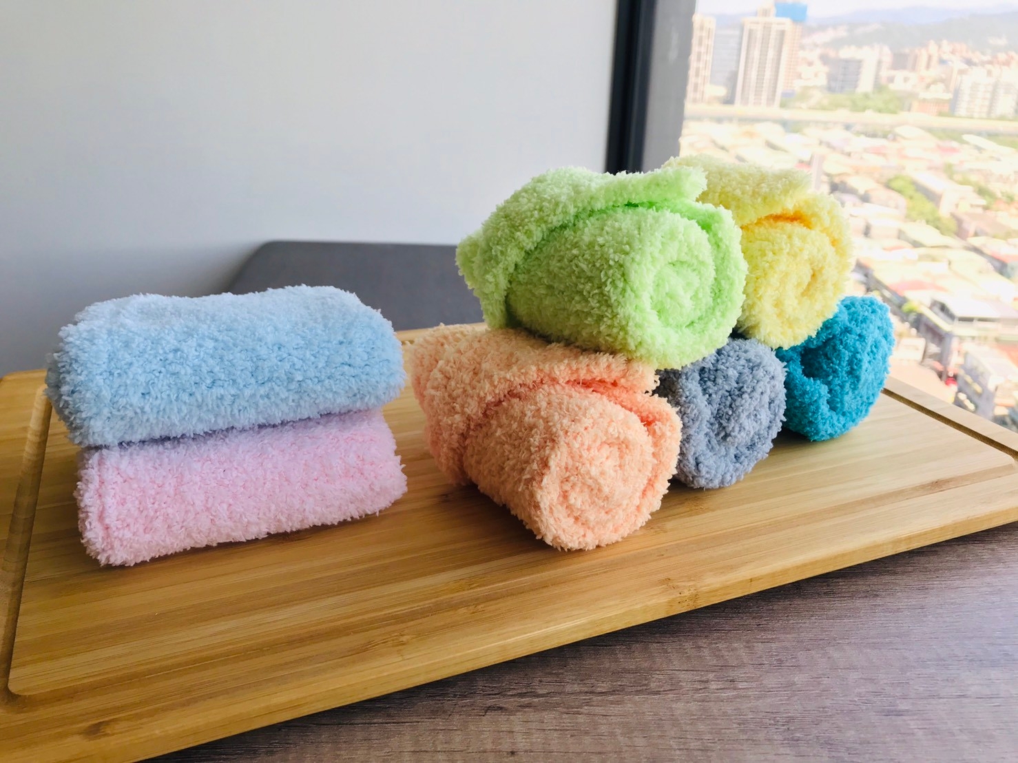 小方巾10入/組(顏色隨機)