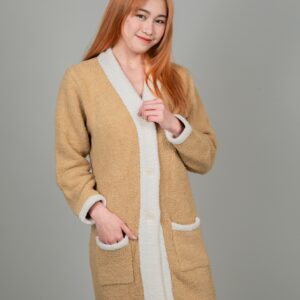 鈕扣式睡袍(請下單兩件，未滿兩件不出貨)